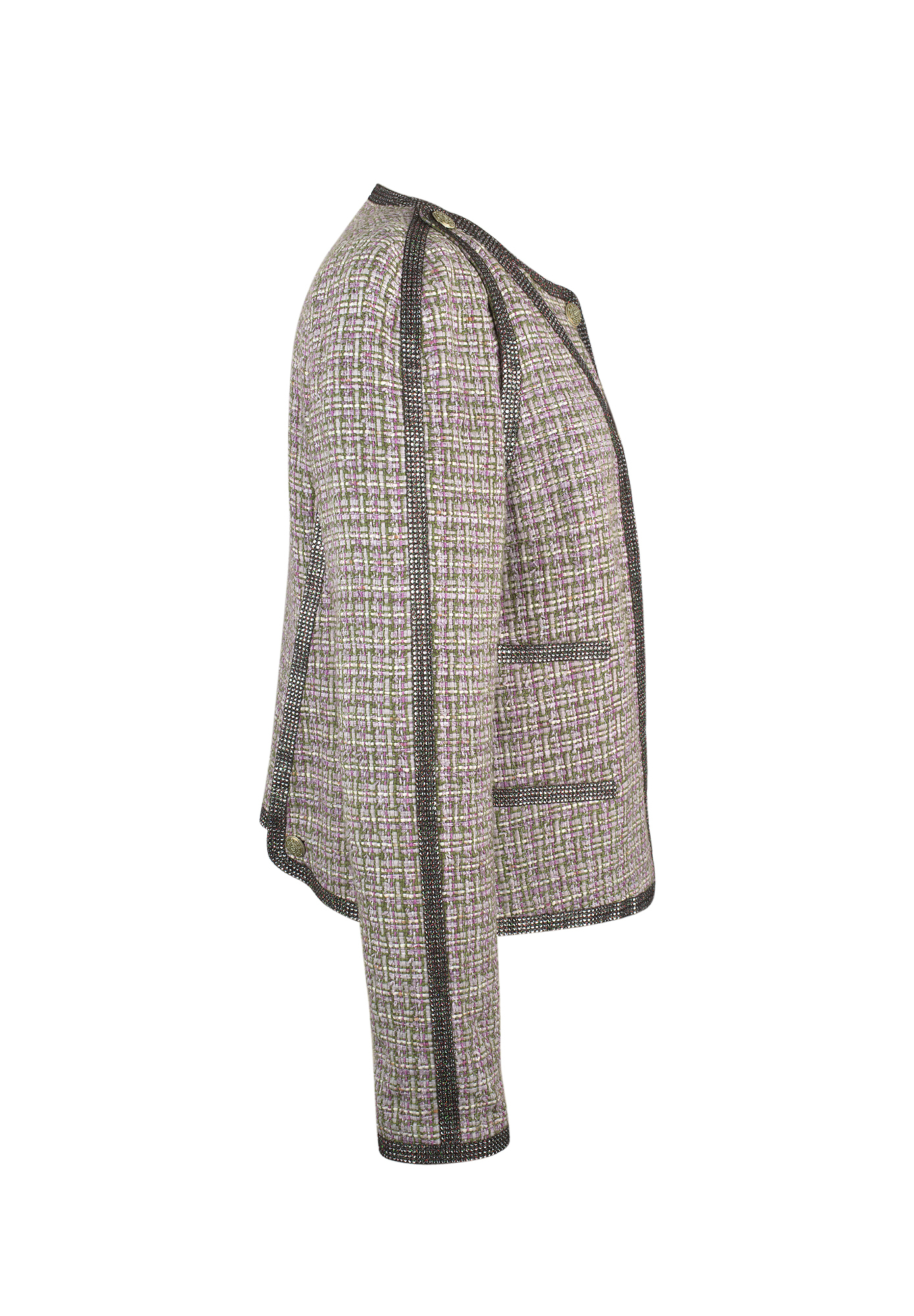 Твидовый жакет Chanel с кристаллами