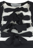 Чёрное платье Yves Saint Laurent с бантами