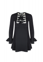 Чёрное платье Yves Saint Laurent с бантами