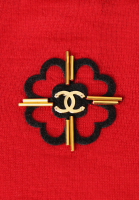 Красный свитер Chanel из кашемира
