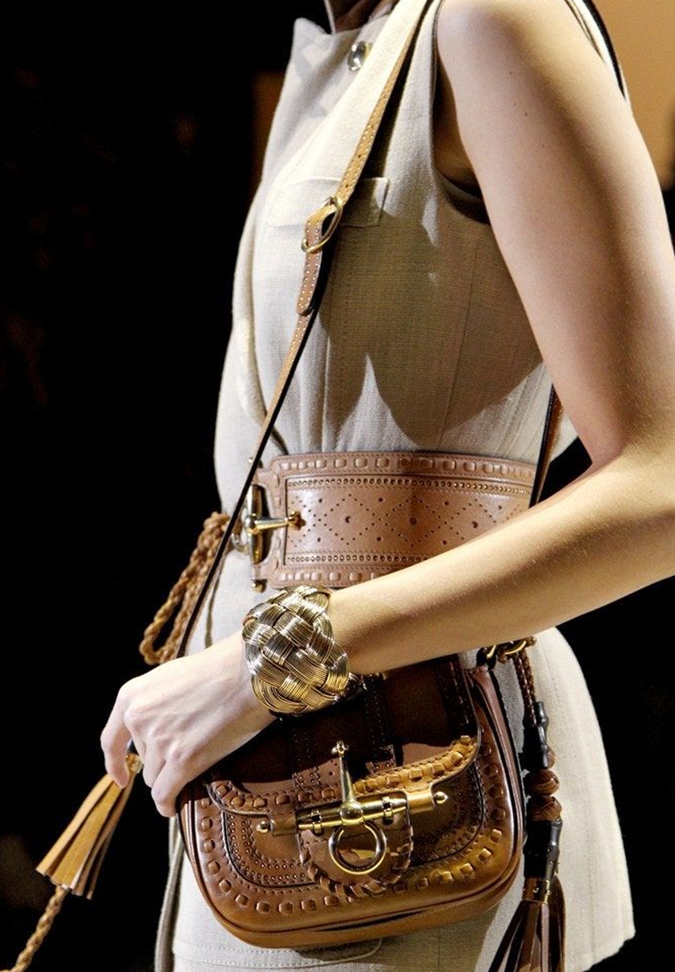 Сумка Gucci Python Small Snaffle Bit