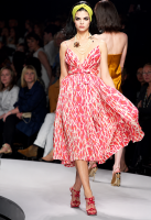 Разноцветная туника Christian Dior с поясом