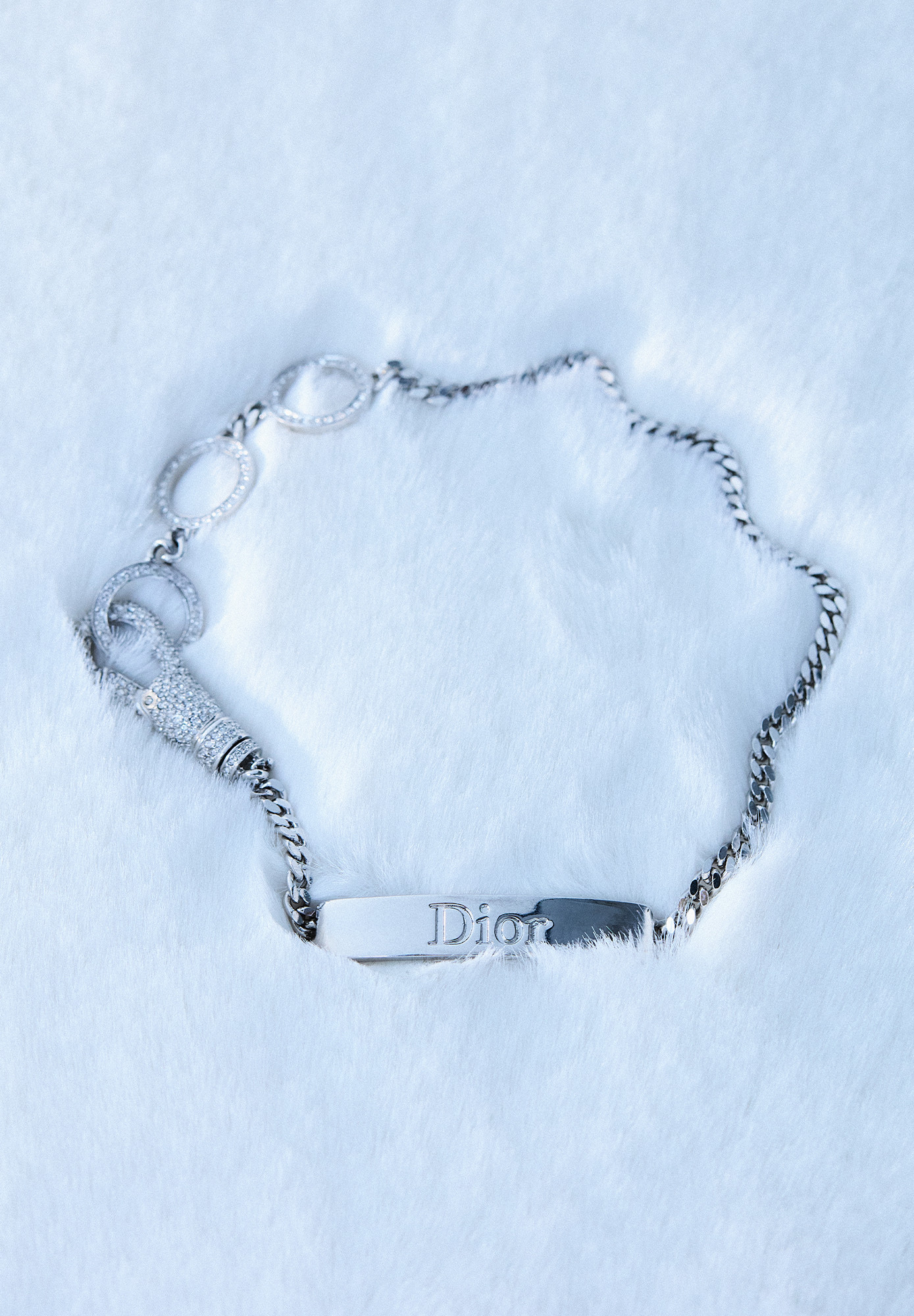 Миниатюрное колье-цепь Christian Dior