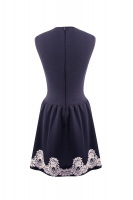 Темно-синее платье Valentino