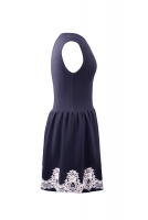 Темно-синее платье Valentino