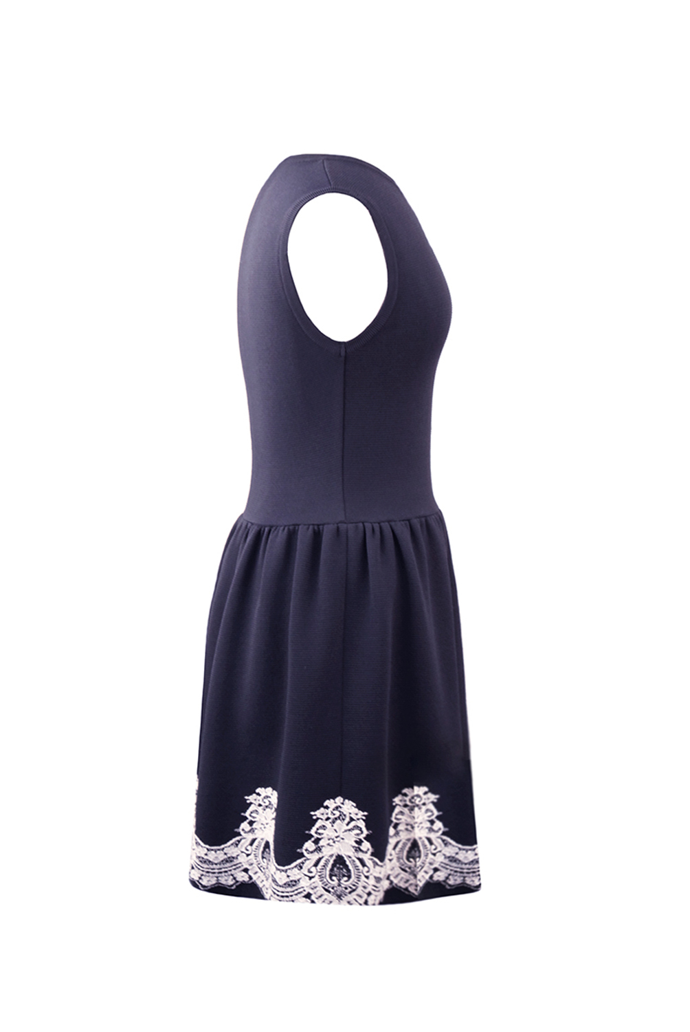 Темно-синее платье Valentino