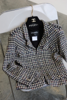 Клетчатый цветной жакет Chanel