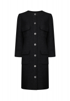 Черное платье Chanel из твида