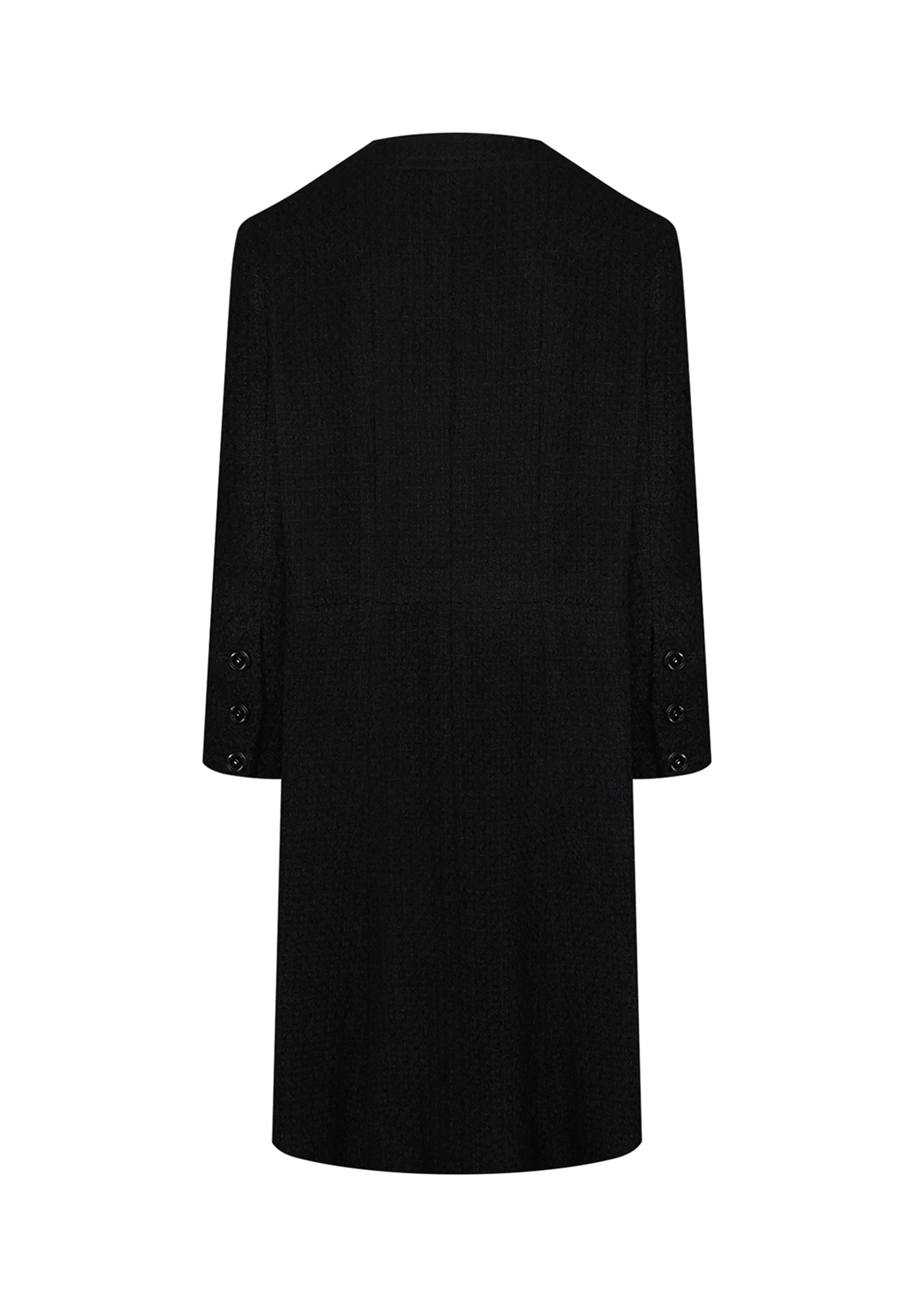 Черное платье Chanel из твида