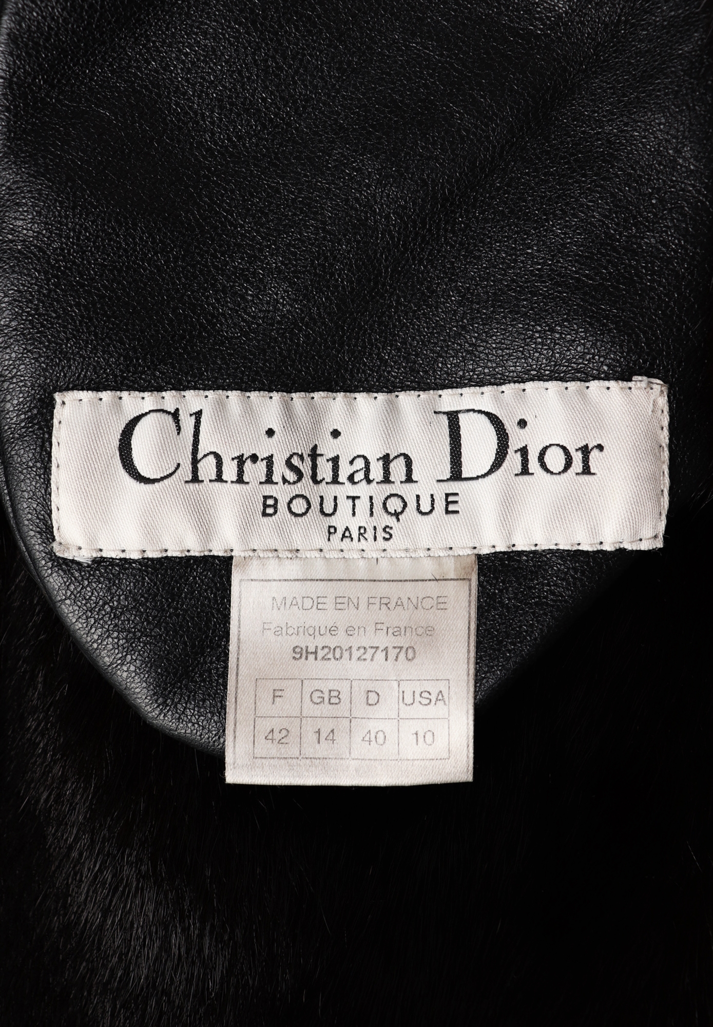 Двусторонняя шуба Christian Dior