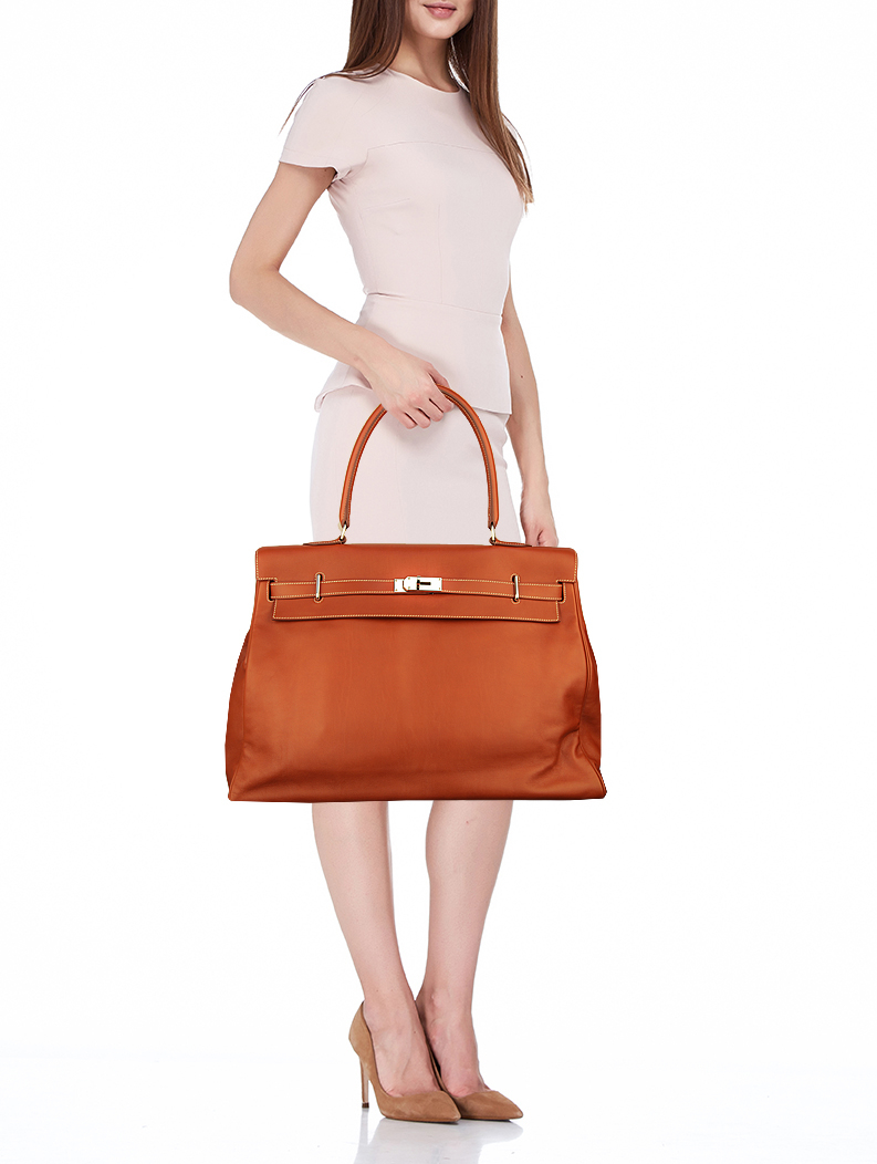 Сумка Hermès Kelly 50 Voyage в коже Swift