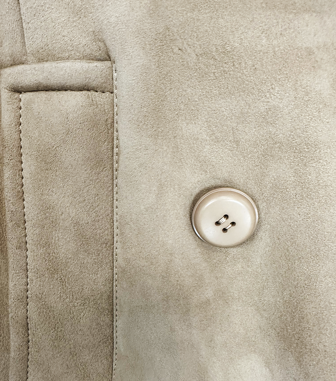 Двубортная дублёнка Prada