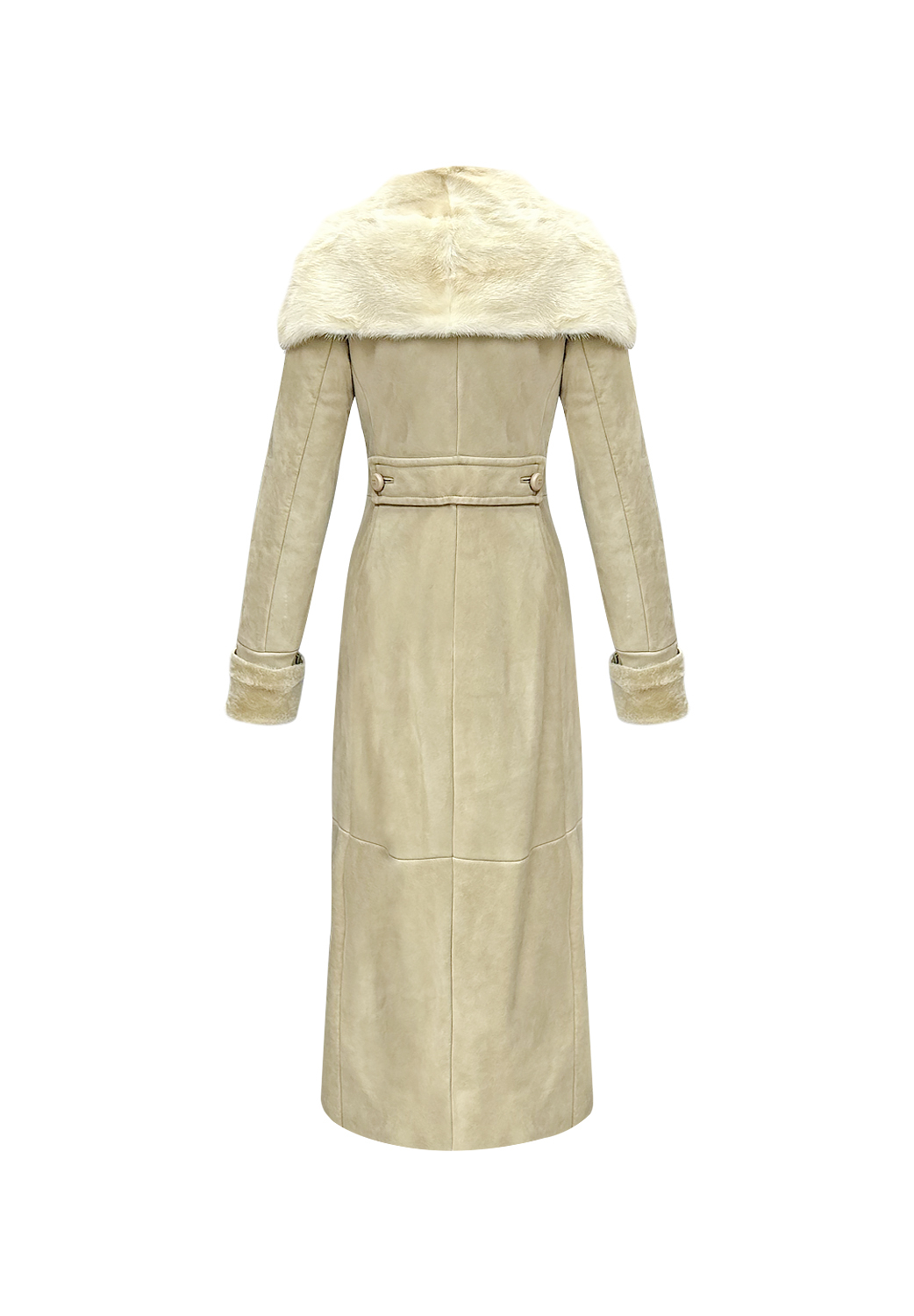 Двубортная дублёнка Prada