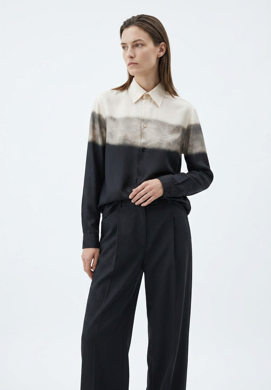 Блузка Maison Margiela с градиентным принтом