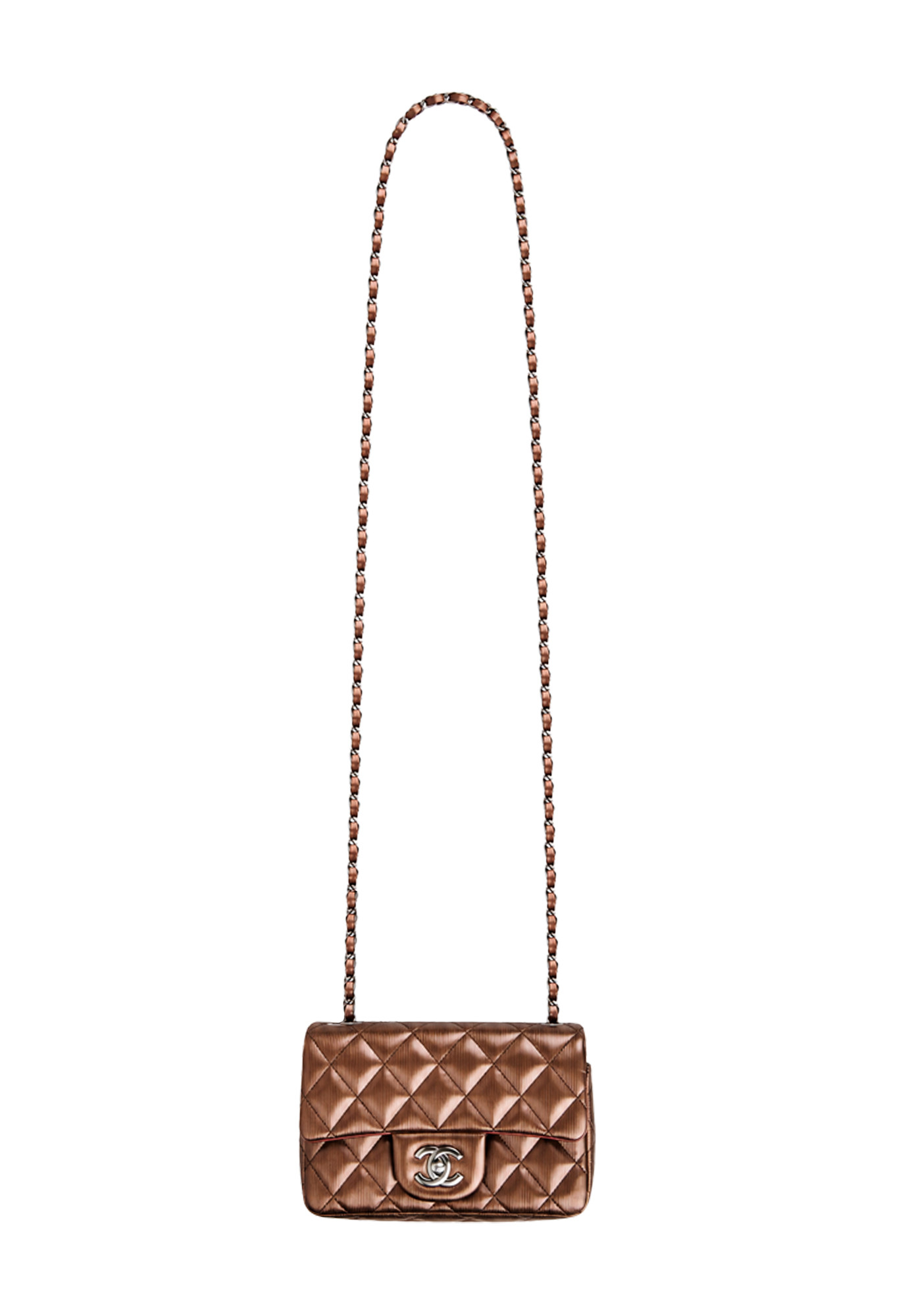 Лаковая сумка Chanel Single Flap Mini