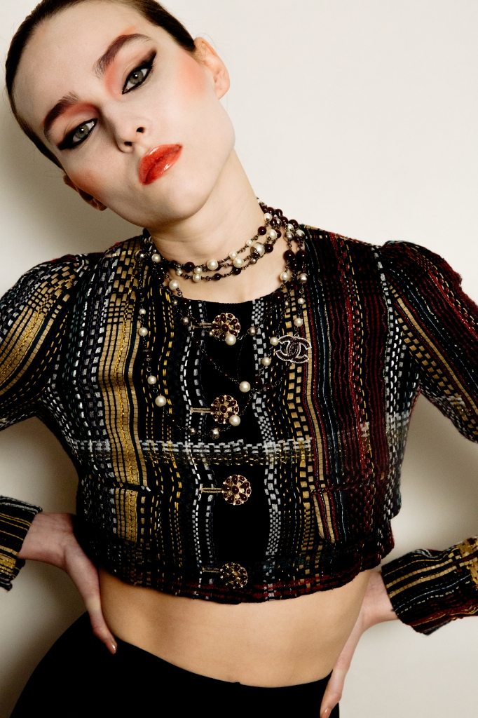 Укороченный твидовый жакет Chanel