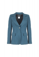 Изумрудный жакет Chanel в гусиную лапку