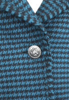 Изумрудный жакет Chanel в гусиную лапку