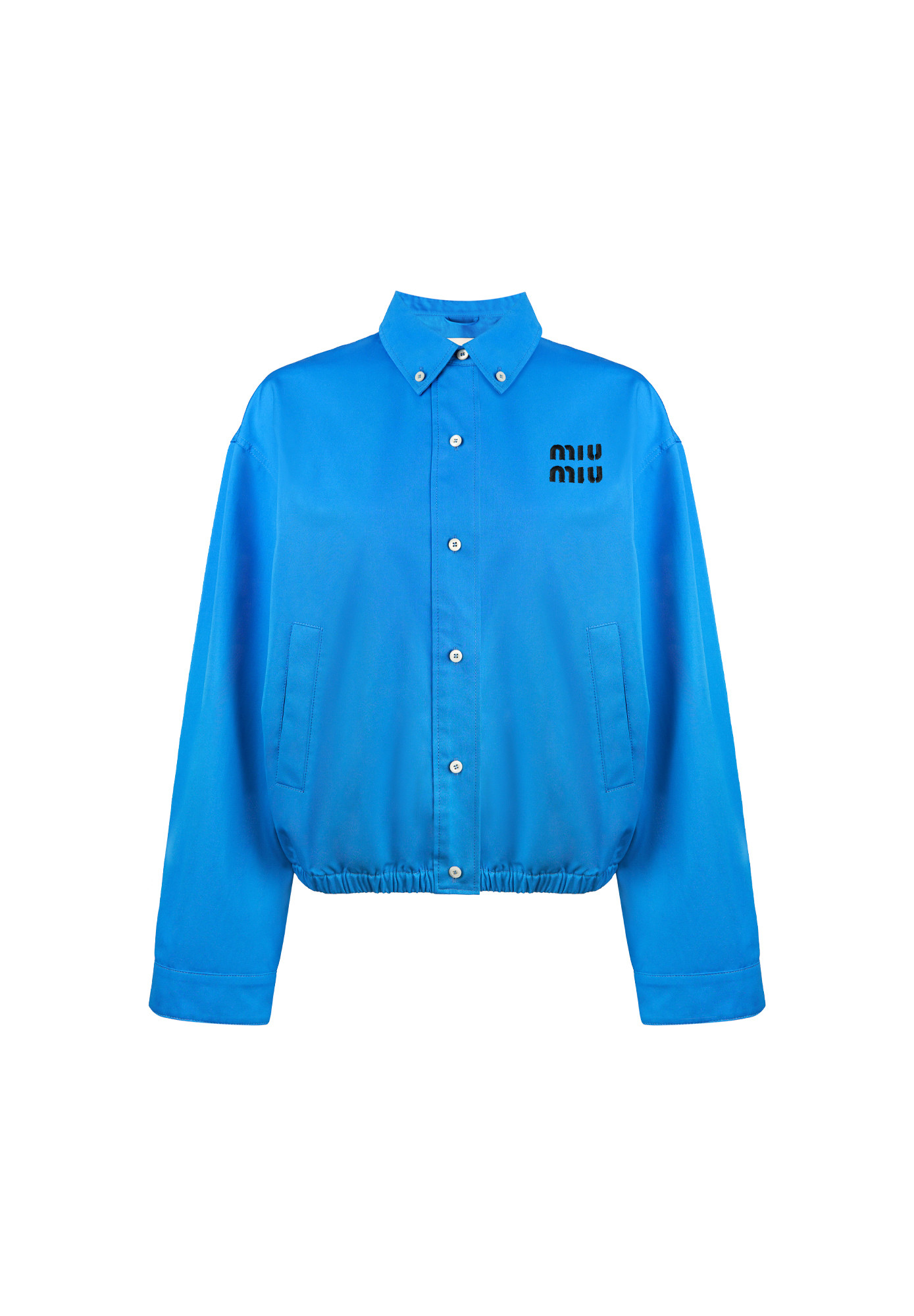 Голубой бомбер Miu Miu