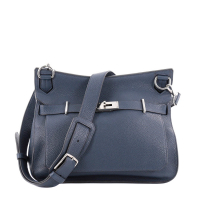 Темно-синяя сумка Hermès Jypsière 34