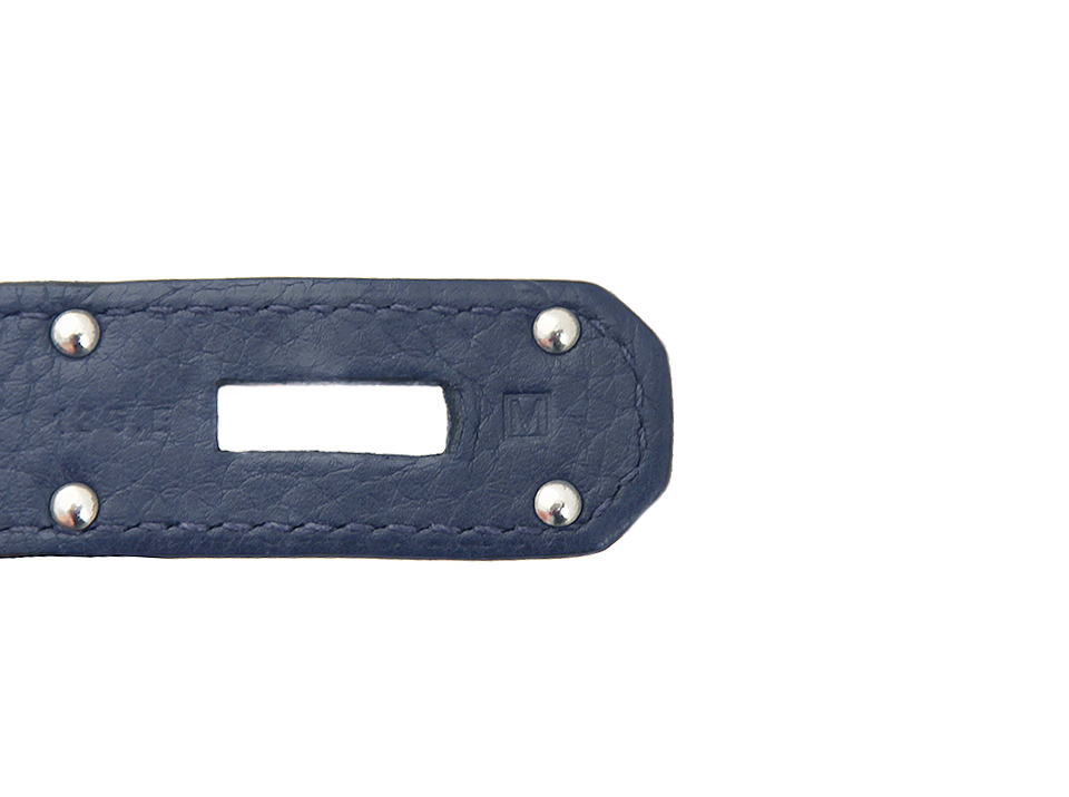 Темно-синяя сумка Hermès Jypsière 34