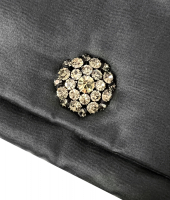 Черный шелковый клатч Lanvin