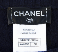 Кашемировый свитер Chanel на молнии
