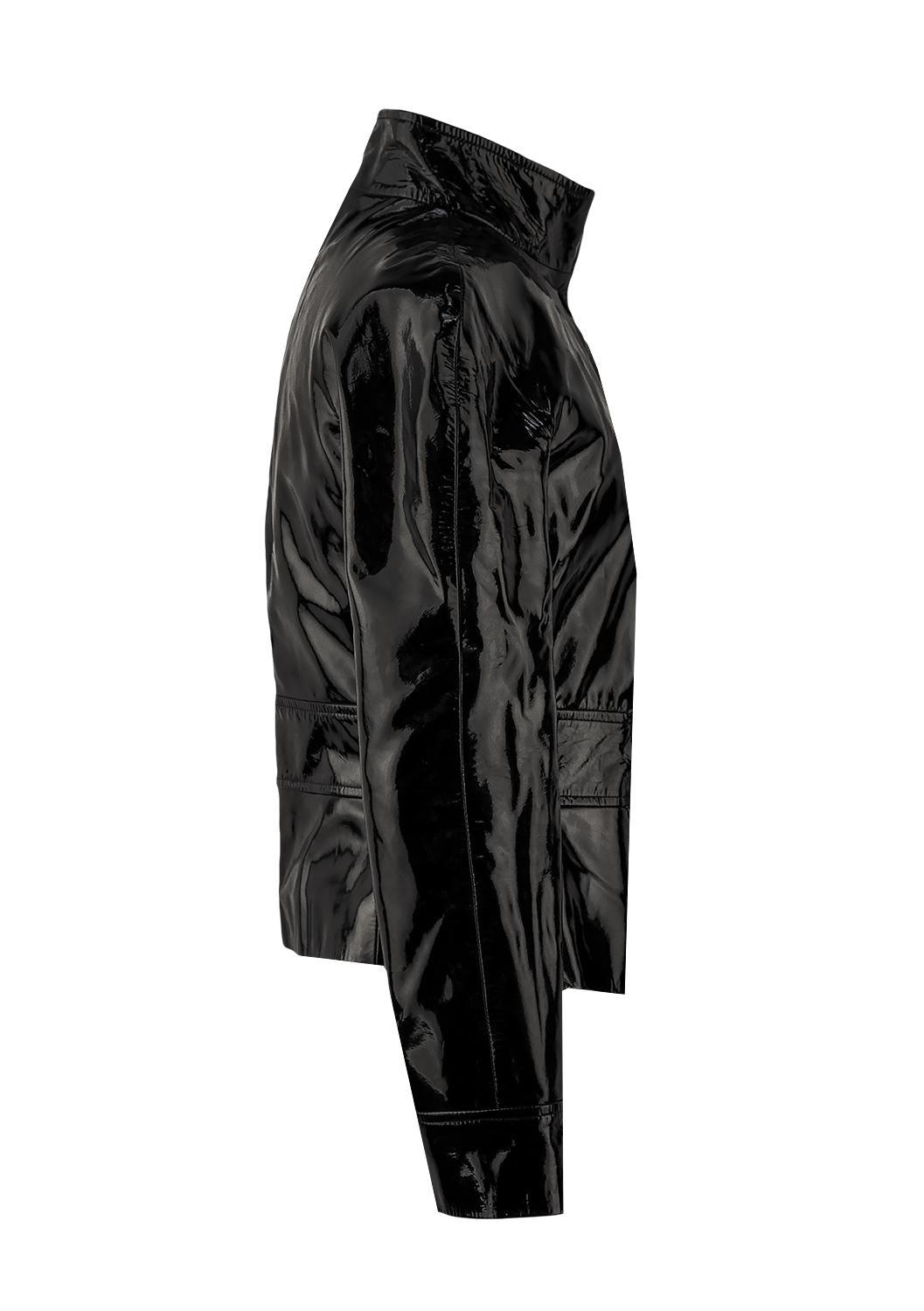 Лаковая кожаная куртка Valentino