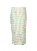 Твидовая юбка Chanel с бахромой