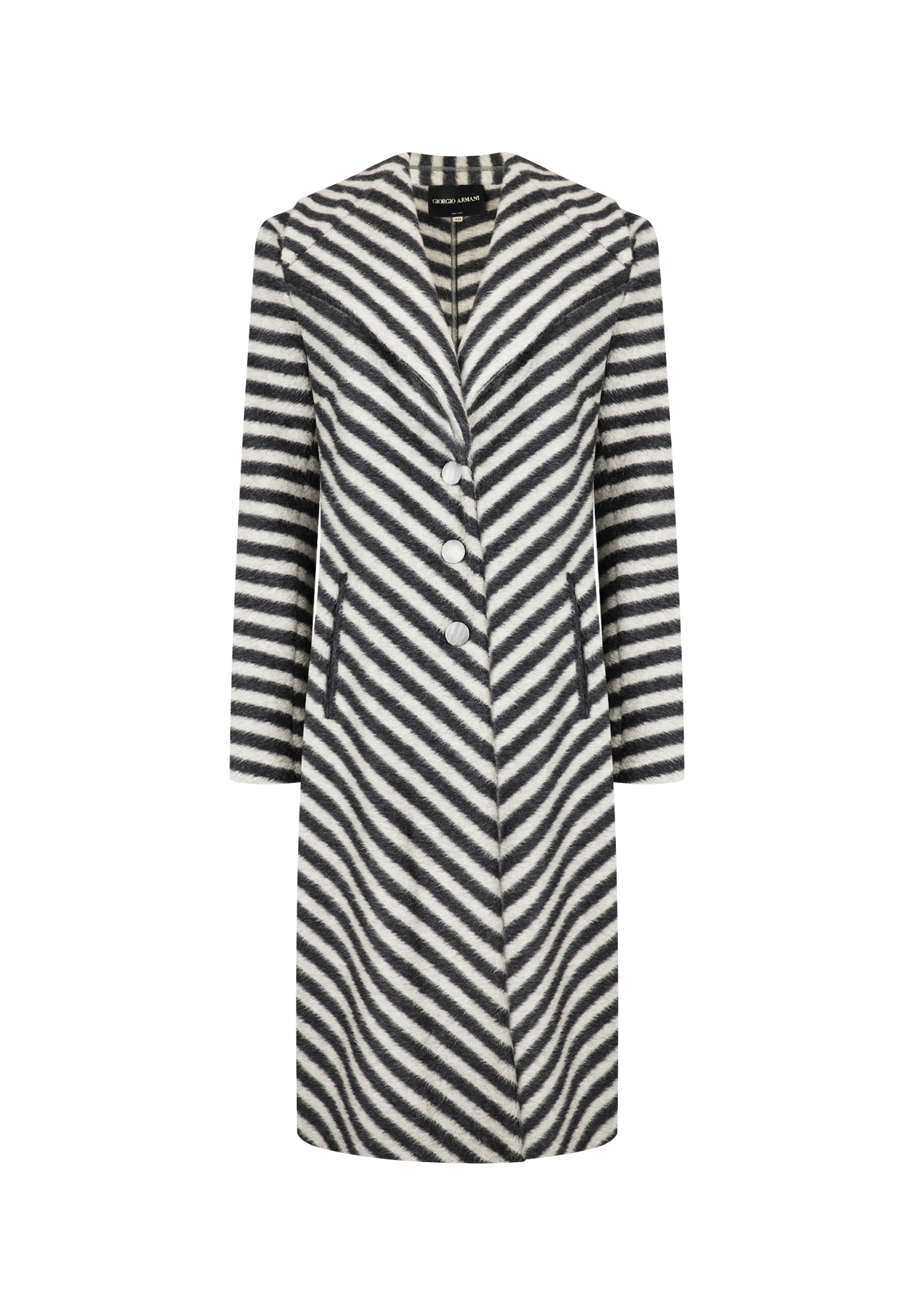 Пальто Giorgio Armani в полоску