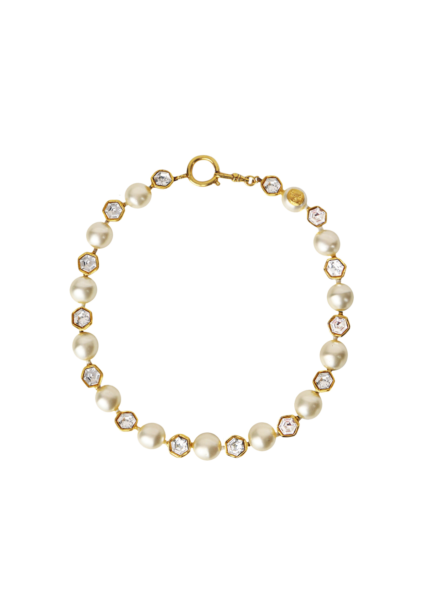 Колье Chanel с жемчугом и кристаллами