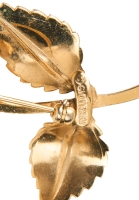 Сет из брошей — золотистых роз