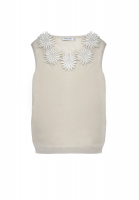 Белый Топ Christian Dior с цветами