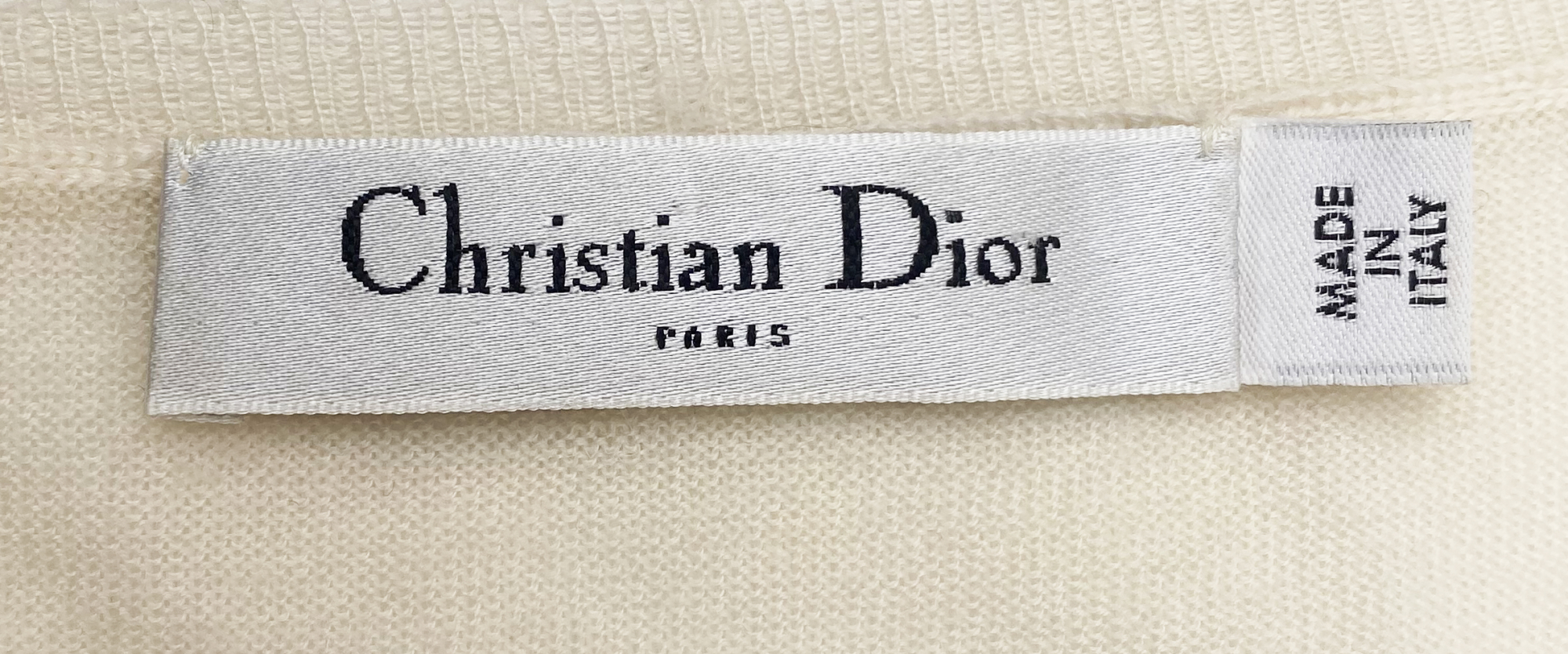Белый Топ Christian Dior с цветами