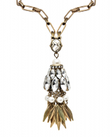 Колье Christian Dior с кристаллами и жемчугом