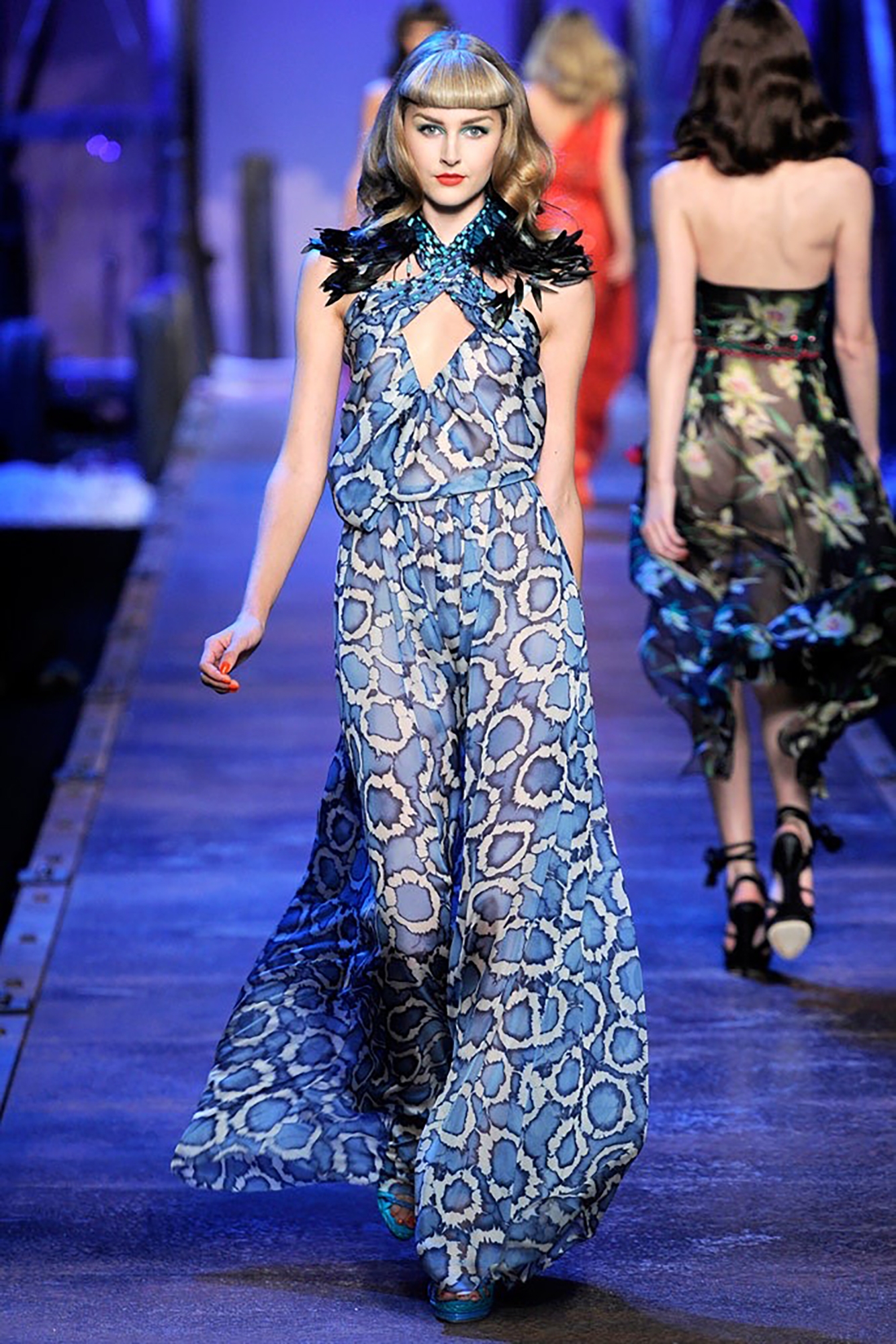 Шёлковая блузка Christian Doir с принтом