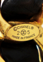 Браслет-кафф Chanel с кожаным плетением