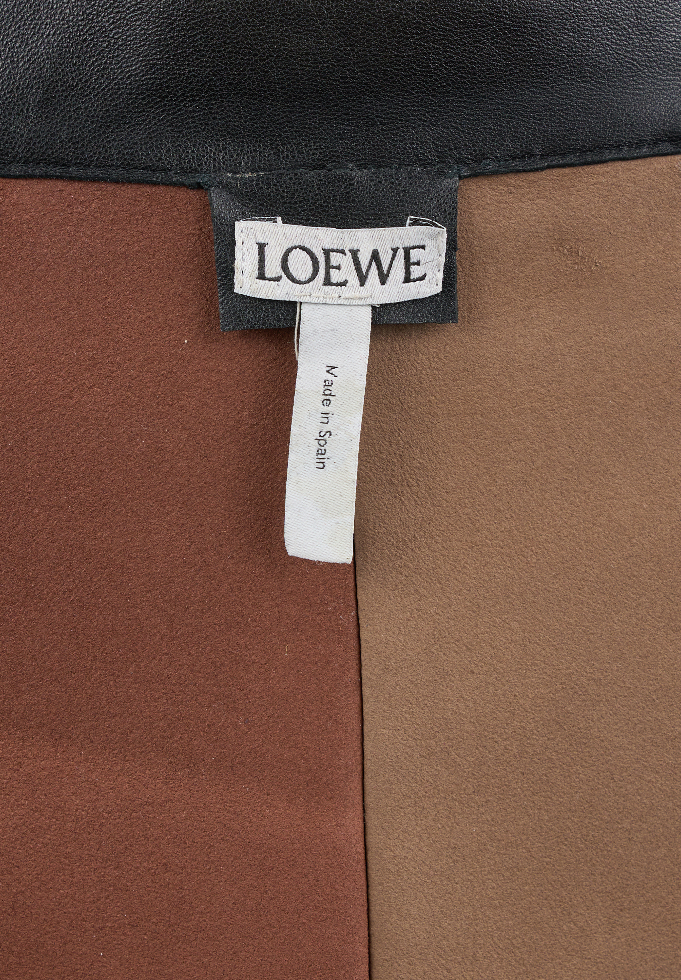Кожаная блуза Loewe