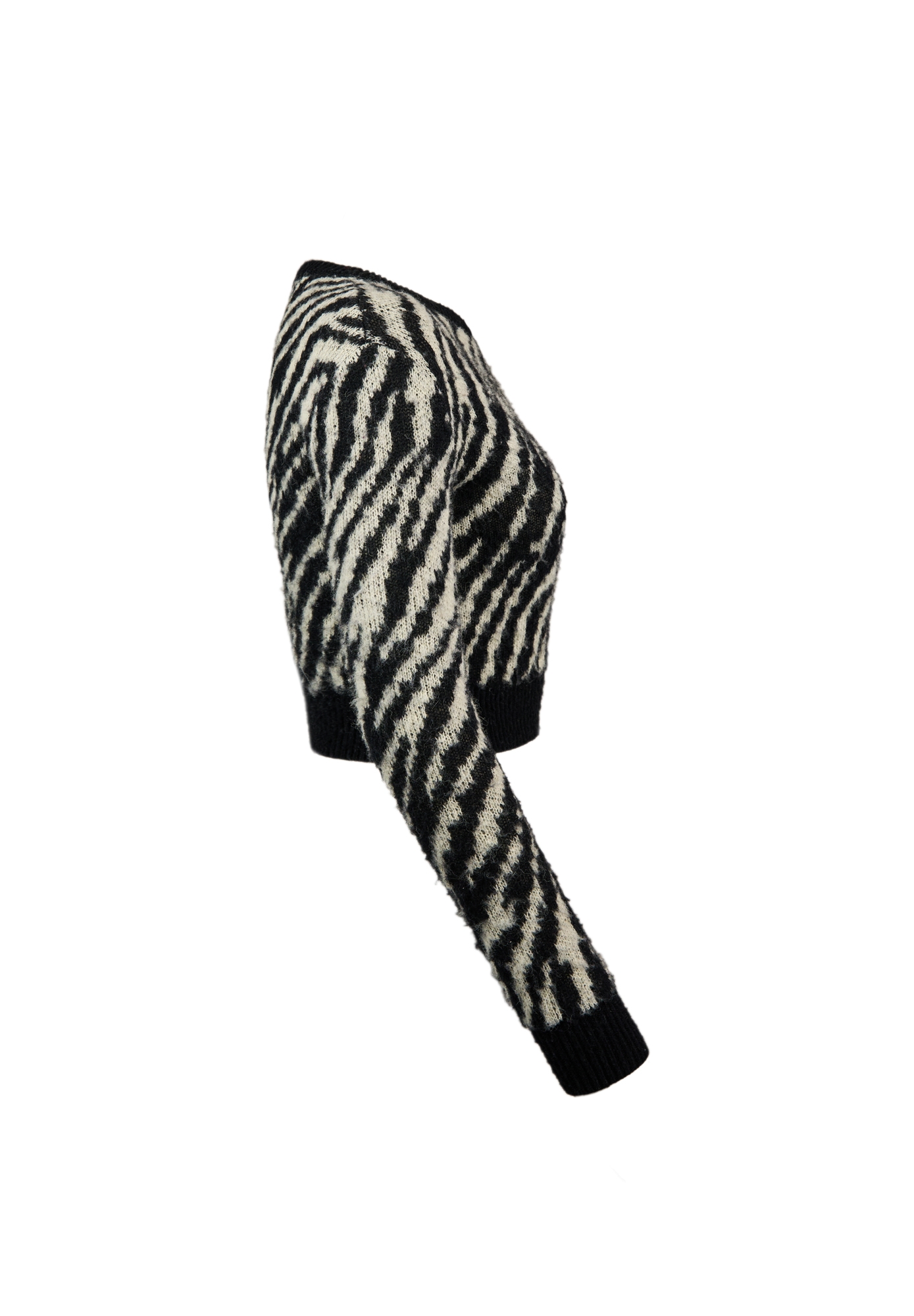 Черный укороченный свитер Celine 