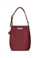 Брусничная сумка Hermès So-Kelly 22 в коже Togo