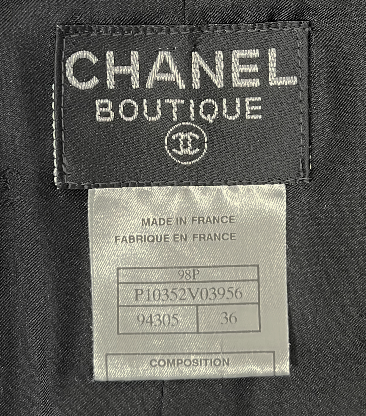 Чёрное платье Chanel
