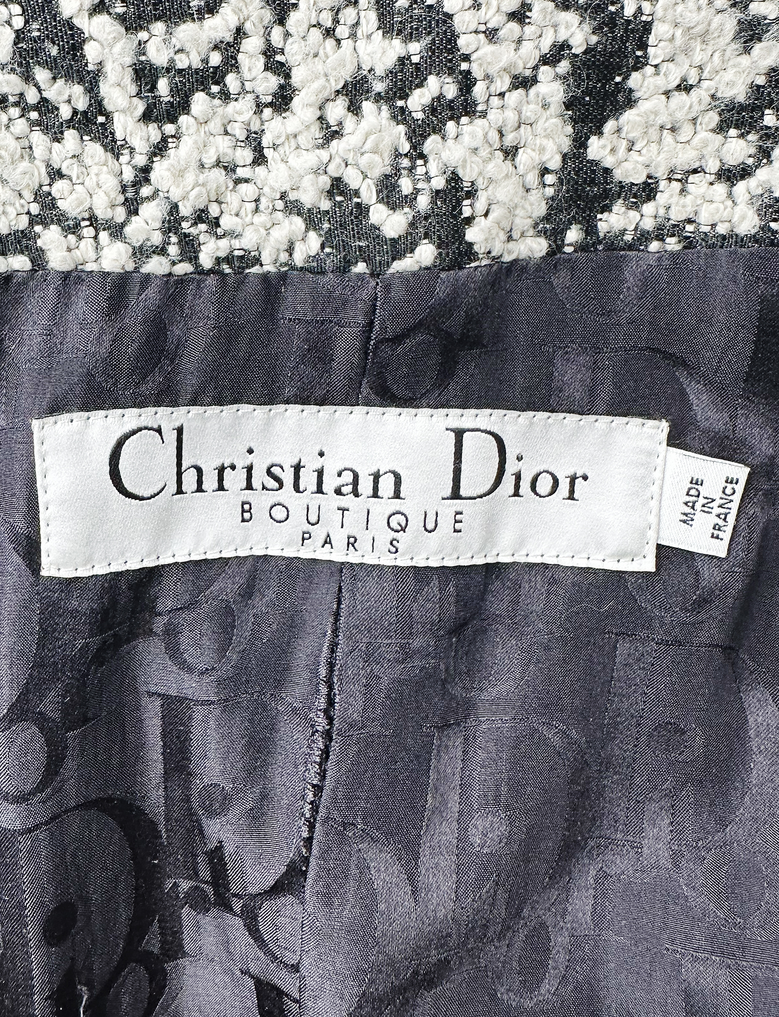 Черно-белое пальто Christian Dior