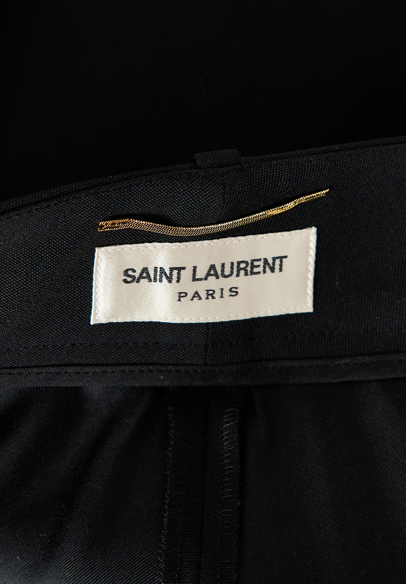 Чёрные шорты Saint Laurent 