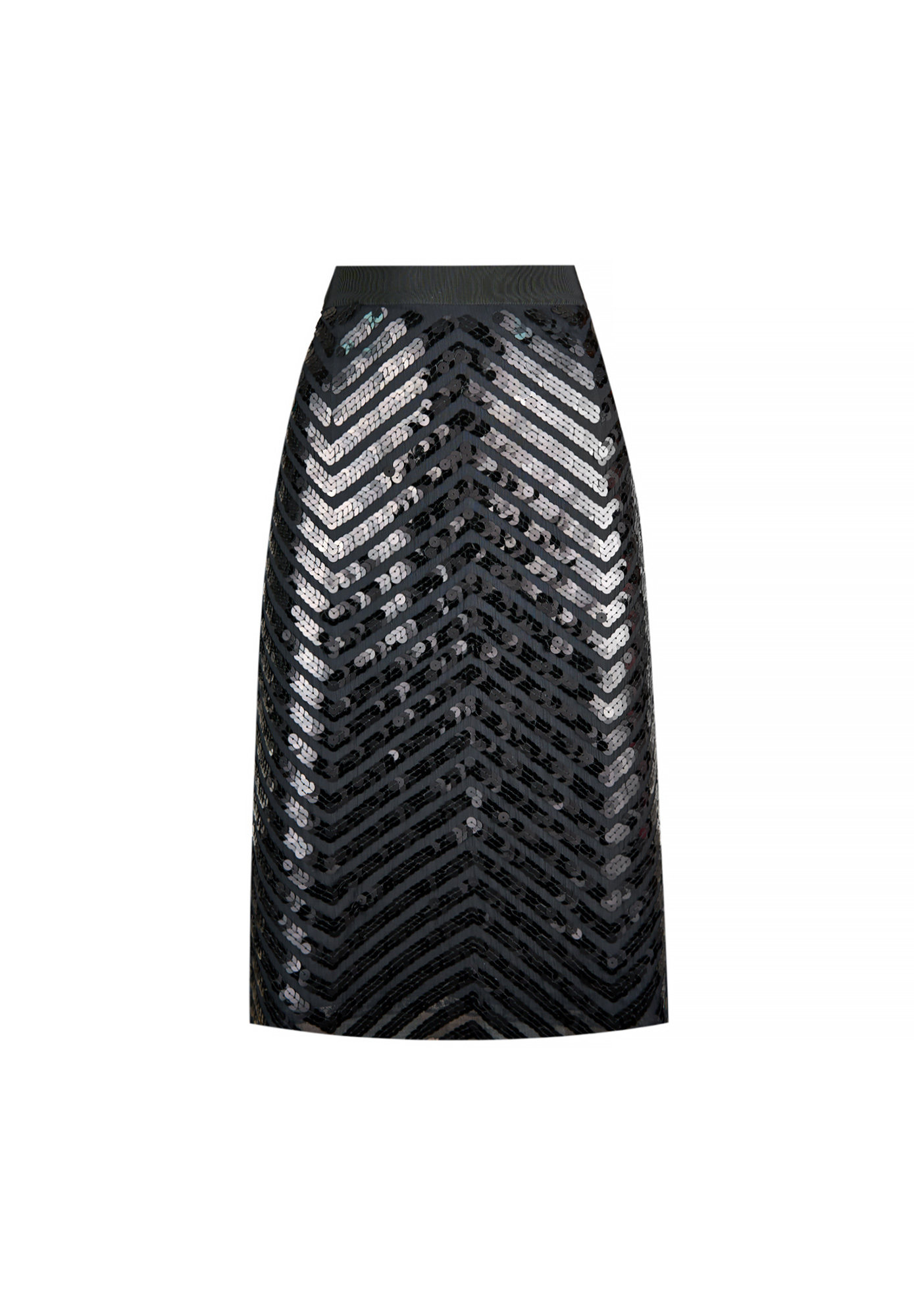 Чёрная юбка Prada с пайетками
