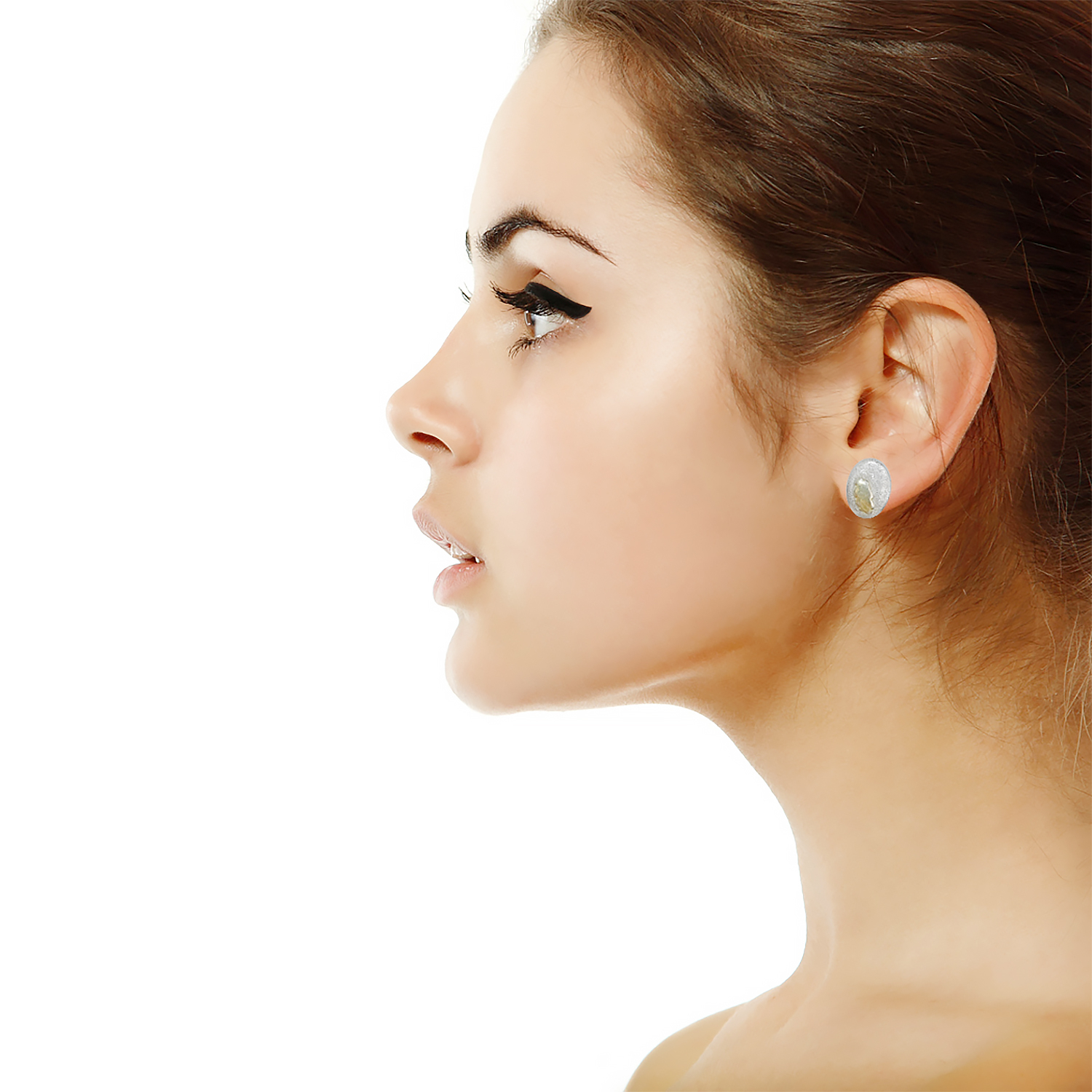 Серебристые клипсы Courrèges 