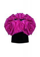 Розовое мини-платье Saint Laurent