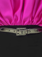 Розовое мини-платье Saint Laurent