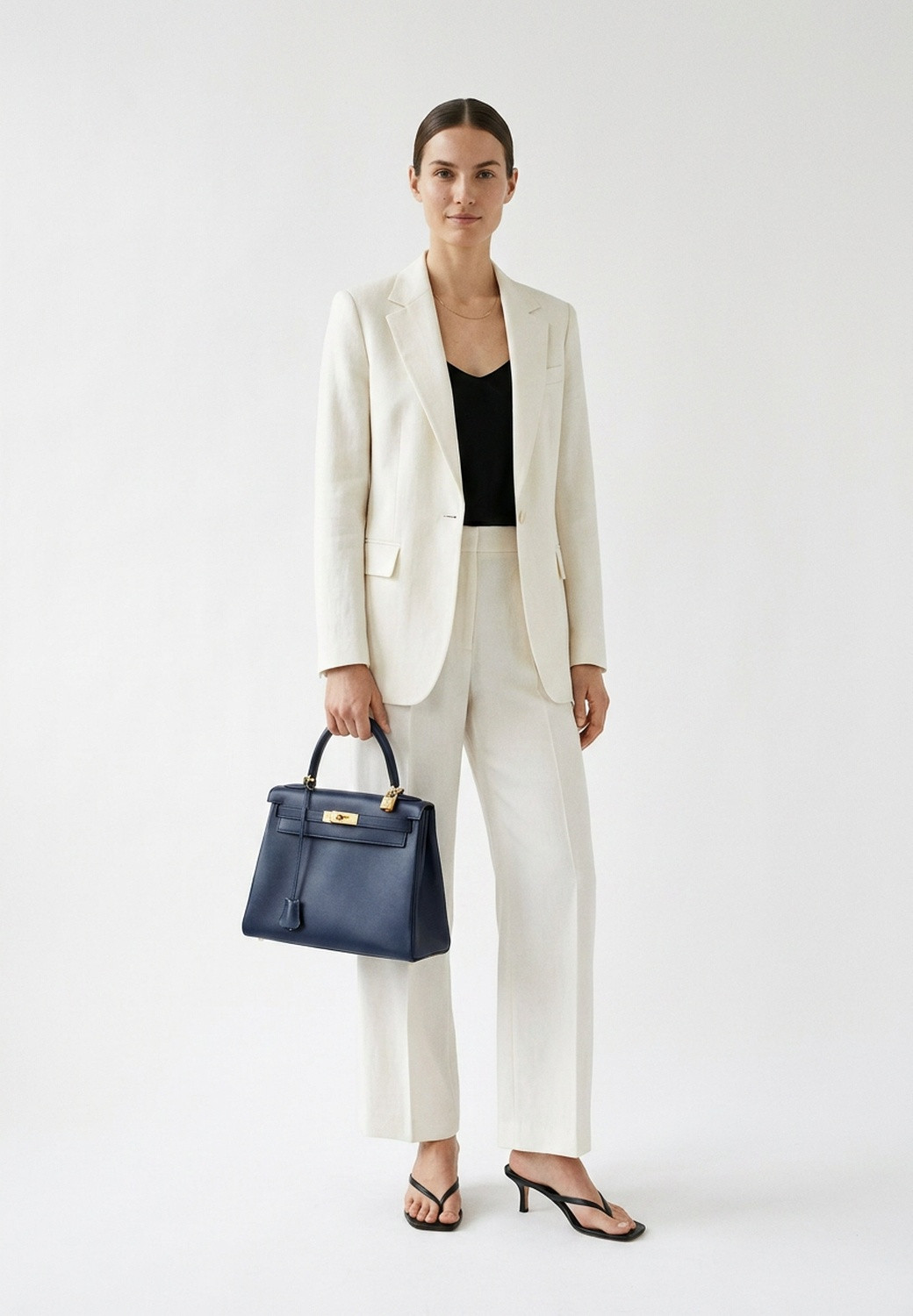 Сумка Hermès Kelly 28 Bleu Nuit Retourne Box