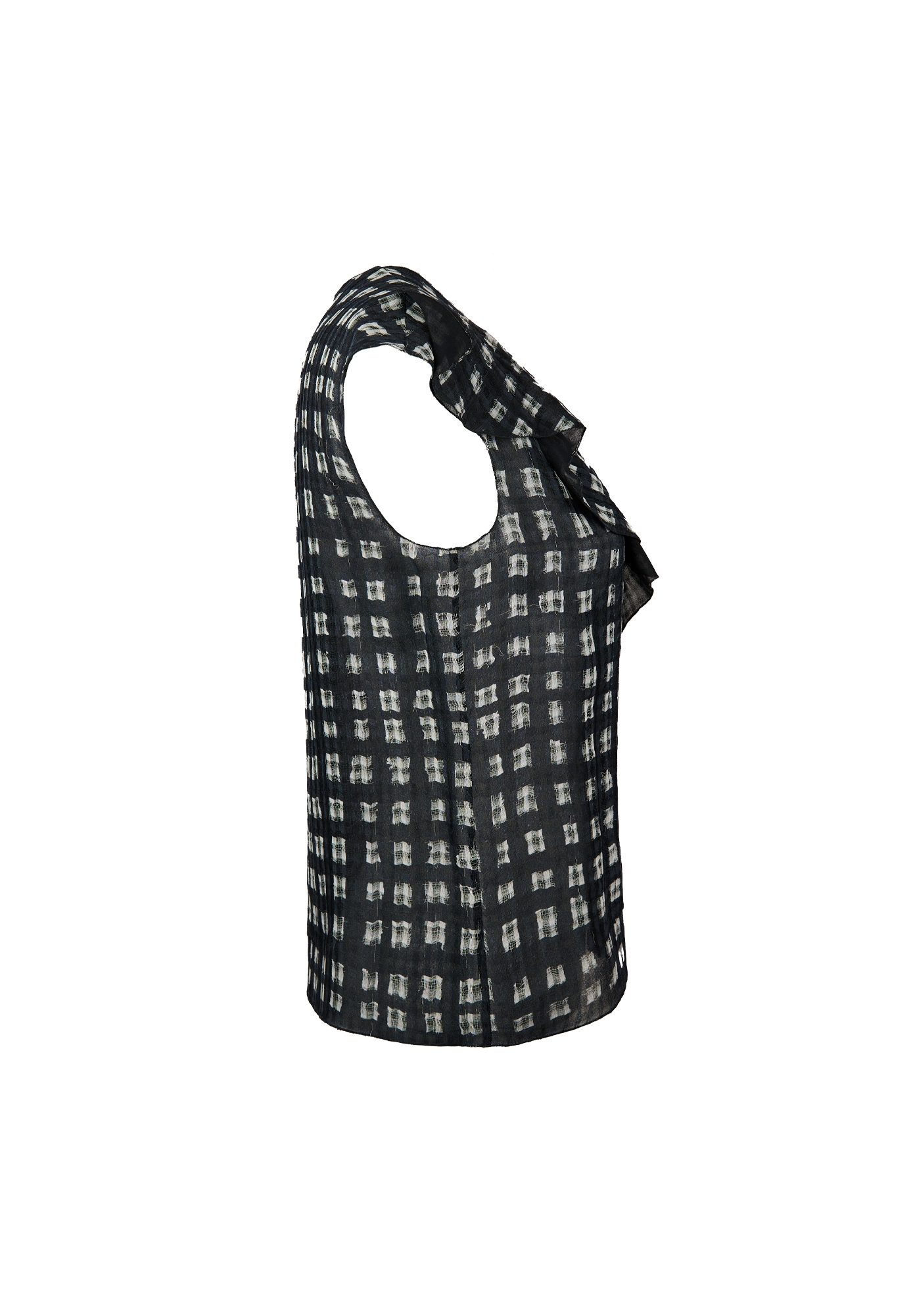 Черный шелковый топ Chanel