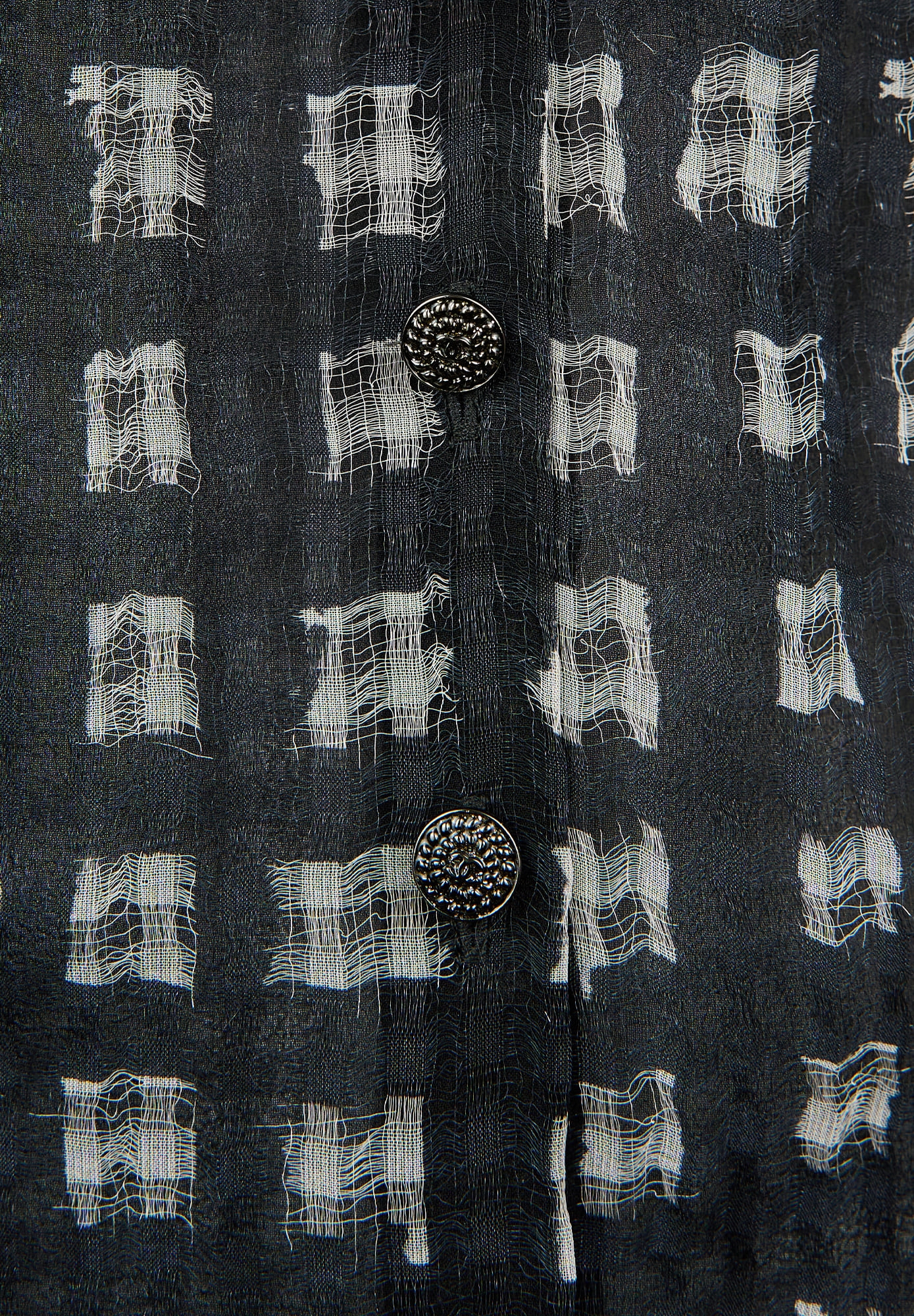 Черный шелковый топ Chanel